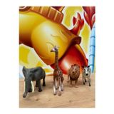 Scn Toys Vahşi Hayvanlar 4'Lü Set Fil, Zürafa, Aslan, Zebra Oyuncak Hayvan Büyük Boy Eğitici Hayvan Figürleri