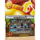 Scntoys 12 Parça Minecraft Figür Oyuncak Karakter Mınecraft Figürleri Set Dinazorlu Minecraft