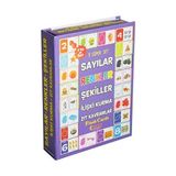 scntoys 5'li Süper Set Sayılar, Renkler, Şekiller, Ilişki Kurma, Zıt Kavramlar Eğitici Oyuncak Kartlar