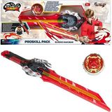 scntoys Infinity Nado PROSKİLL PACK - BLAZİNG WAR BEAR Kılıç Fırlatıcı ve Metal Topaç