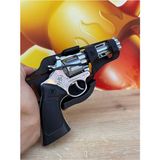 Scntoys Kapsül Patlatan Metal Tabanca Revolver Silah 25 cm Kapsüllü Sekiz Patlar Tabancası
