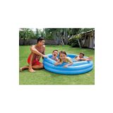 scntoys Krıstal Mavı Havuz147x33 Cm Çocuk Havuzu Bebek Havuzu 3 Boğumlu Mavi 147x33 Havuz