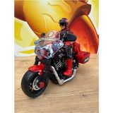 Scntoys Kutulu Sesli Işıklı Oyuncak Motorsiklet Adamlı Yarış Motoru Plastik Kırılmaz - 13 cm