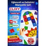 Scntoys Manyetik Yapı Blokları - 64 Parça Seyahat Tipi Mini Bloklar Manyetik Karo Oyun Seti Orijinal