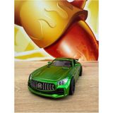 scntoys Mercedes Amg Gtr Diecast Model Araba Yeşil Çekbırak Açılan Kapılar 12Cm Mercedes Amg Gtr Araba Metal