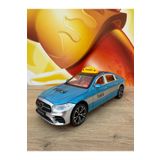 scntoys Mercedes Benz C200 Mercedes Diecast Oyuncak Taksi Araba Lüx Taksi Mavi Kapı Bagaj Kaput Açılır
