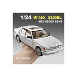scntoys Mercedes Benz S320L Beyaz Diecast Model Araba Mercedes Benz W140 320SEL Makam Arabası Koleksiyonluk