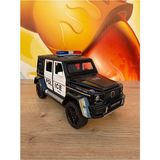 scntoys Mercedes G65 Diecast Model Araba 1:24 Polis Arabası Komple Metal Sesli Işıklı Tüm Kapılar Açılır