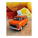scntoys Metal Çek Bırak Ford Minibüs Havalı Korna Ford Transit Minibüs Tarzı Nostalji Metal Kapıları Açılır