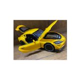 scntoys Metal Oyuncak Araba Toyota Supra Çek Bırak Model Araba Diecast Araba Sarı Toyota Supra