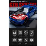 scntoys Nıssan Skyline GTR Nismo Diecast Model Araba 1:24 Nıssan Gtr Nısmo Model Metal Araba Pilsiz
