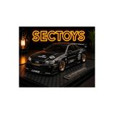 scntoys Nissan Skyline LBWK Diecast Model Araba Super Silhouette 1:24 Ölçek Model Araba