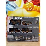 Scntoys Oyuncak 19 Parça Klasik Tren Seti Sesli Işıklı 283CM Farklı Ray Modeli Pilli Retro Tren Lokomotifli