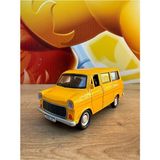 Scntoys Oyuncak Metal Çekbırak Havalı Korna Ford Minibüs Sarı Eski Nostaljik Minibüs Sesli Işıklı Ford - 13 cm