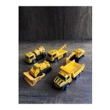 scntoys Oyuncak Metal İş Makinaları Seti 5'li Oyuncak Iş Makinaları Kamyon Çekici Mikser Kepçe Ekskavatör