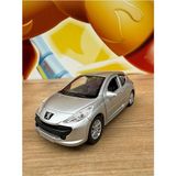 Scntoys Peugeot 207 Diecast Model Araba Oyuncak Metal Model Araba Peugeot 207 Gri - 13 cm