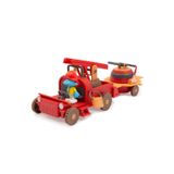 scntoys Şirinler İtfaiye Aracı PUF26000 Şirinler Oyuncak Figür Ve Aracı Şirinler İtfaiyeci Şirin Ve Arabası