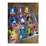 scntoys SONİC FİGÜR 10'LU SONİC KİRPİ HEDGEHOG SONIC POWER AKSİYON FİGÜRLERİ 10'LU SET KIRILMAZ SİLİKON