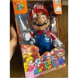 Scntoys Süper Mario Oyuncak 30CM Sesli Işıklı Büyük Boy Elleri Kafası Hareket Eder Süpermario Oyuncak Figür