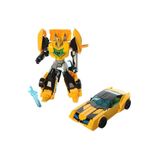scntoys T-warrior Metal Gövdeli Dönüşebilen Robot Oyuncak Dönüşebilen Robot Sarı Robot Bumblebee Robot Tarzı