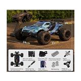 Scntoys Uzaktan Kumandalı 50 Km/hız Yapan Rc Araba Suv 4x4 Full Iç Metal Kasa Şarjlı Full Fonksiyonlu - Mavi