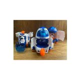 scntoys Uzay İstasyon Oyuncağı 3 lü Set Oyuncak Roket Uzay Mekiği Uzay Aracı Ay Taşıtı Astronot