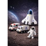 scntoys Uzay İstasyon Oyuncağı Set Oyuncak Roket Uzay Mekiği Uzay Aracı Ay Taşıtı Astronot Ambulans