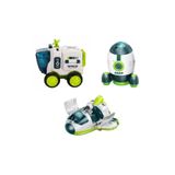 scntoys Uzay Seti Astronotlu Uzay Arabası Uzay Roketi Uzay Mekiği 3 lü Uzay İstasyonu Oyuncak Seti 11 Cm