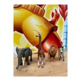 scntoys Vahşi Hayvanlar 4'Lü Set Fil, Zürafa, Aslan, Zebra Oyuncak Hayvan BÜYÜK BOY Eğitici Hayvan Figürleri