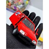 Scoda Favori 1:38 Ölçek Metal Model Araba 11X4,7CM Koleksiyon Spor Araba Kapılar Açılır Çek-Bırak - Kırmızı