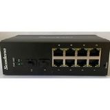 Scodeno 8 Port Bakır 8*10/100/1000 2*1000 Port Fiber Girişli 10 Port Endüstriyel Yönetilebilir Poe Switch Ons-8