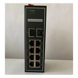 Scodeno 8 Port Bakır 8*10/100/1000 2*1000 Port Fiber Girişli 10 Port Endüstriyel Yönetilebilir Poe Switch
