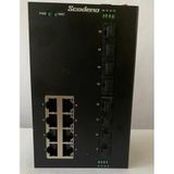 Scodeno Scodone 8 Port Bakır 8*10/100/1000 8*1000 Port Fiber Girişli 16 Port Endüstriyel Yönetilebilir Poe Switch