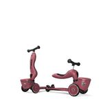 Scoot And Ride Highwaykick 1 Wildcat Lifestyle 2'si 1 Arada Oturaklı Sepetli 3 Tekerlekli 1-5 Yaş Çocuk Scooter - Pembe