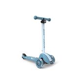 Scoot And Ride Highwaykick 3s Steel Mavi Led 3 Tekerlekli Katlanabilir Ve Ayarlanabilir 3-6 Yaş Çocuk Scooter - Gümüş