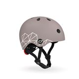 Scoot And Ride Lifestyle Brown Lines Bebek Çocuk Kaskı - Kahverengi