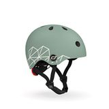 Scoot And Ride Lifestyle Green Lines Çocuk Scooter Kaskı - Yeşil