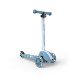 Scoot & Ride Highwaykick 3S çocuk scooter'ı, 3 yaşından itibaren, yüksekliği ayarlanabilir, 2 kademeli direksiyon, LED tekerlekler, katlanabilir scooter, çocuklar için, 96 – 130 cm (çelik)