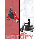 Scooter Motosiklet Uyumlu Diz Örtüsü Su Ve Rüzgar Geçirmez