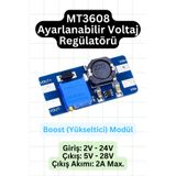 Scordion MT3608 Ayarlanabilir DC/DC Voltaj Yükseltici - Step-Up (Boost Converter)