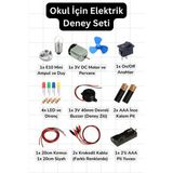 Scordion Okul İçin Elektrik Deney Seti - LED, Motor, Buzzer, Ampul ve Direnç ile Temel Elektronik
