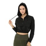 Scorp Alice Crop Kapüşonlu Kadın Sweatshirt Siyah M