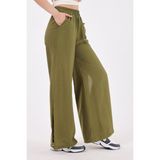 Scorp Celeste Kadın Yandan Yırtmaçlı Yoga Pantolonu Haki - Standart - Çok Renkli