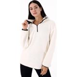Scorp Cheer Casual Kadın Peluş Mont Ekru - Çok Renkli