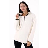 Scorp Cheer Casual Kadın Peluş Mont Ekru