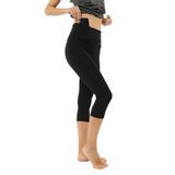 Scorp Core Kadın Yüksek Bel Toparlayıcı Spor Tayt 3/4 Siyah S