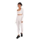 Scorp Eclipse Kadın Yüksek Bel Fitness Spor Tayt Bej XS