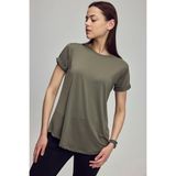 Scorp Elix Kadın Spor Uzun Tişört Haki - 2XL - Çok Renkli