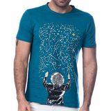 Scorp Graphics Milky Way Baskılı Erkek Tişört - XL - Standart
