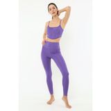 Scorp Hyperade Yüksek Bel Toparlayıcı Kadın Spor Tayt Mor
